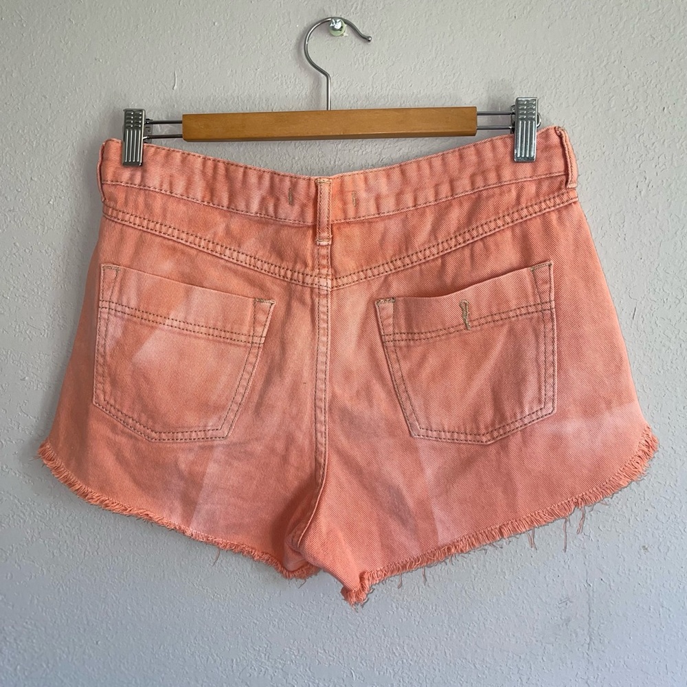 Free People Women's Tie Dye Denim Shorts - Picture 2 of 3